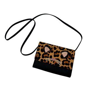 Kate Spade Run Wild Leopard Kitty Cat Crossbody Bag